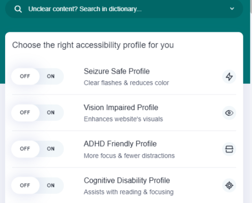 AccessiBe interface